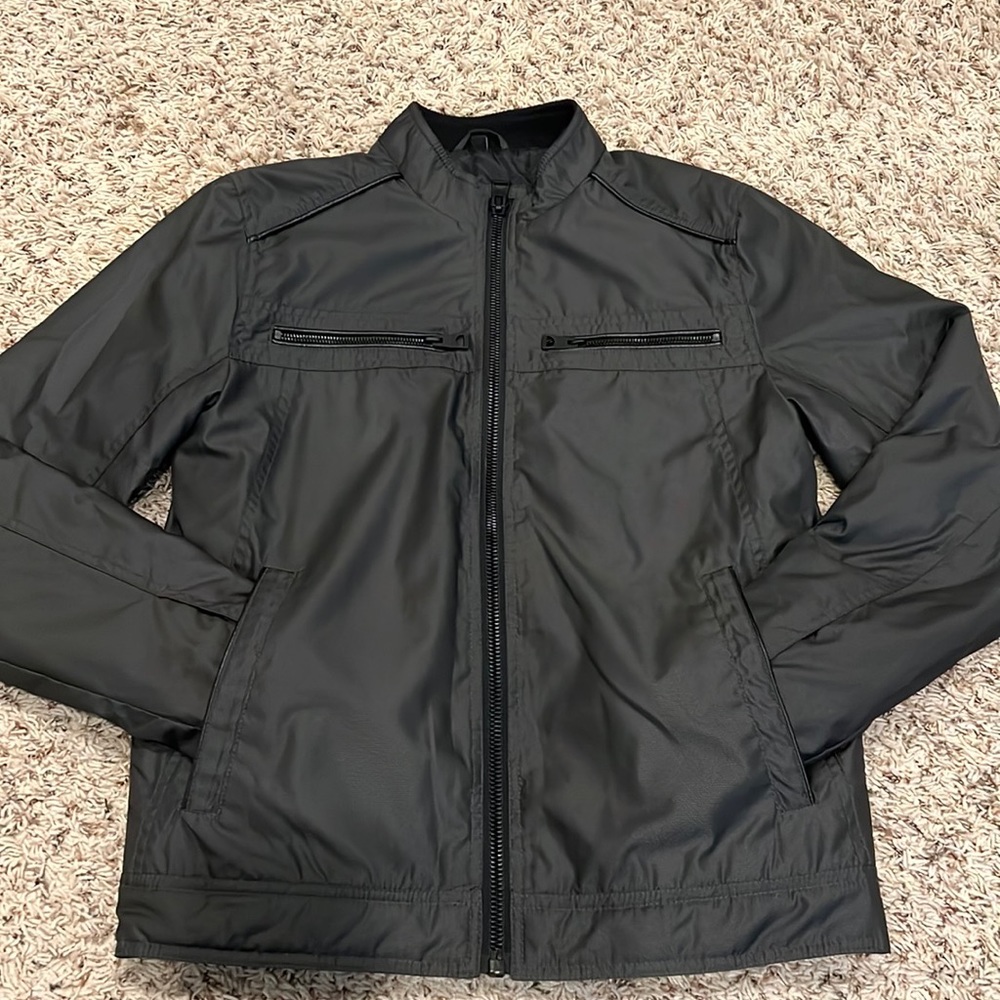 Men’s Guess Jacket Grey and Black Size Small